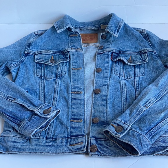 Levi’s red tag button closure faded jean jacket - Picture 15 of 16